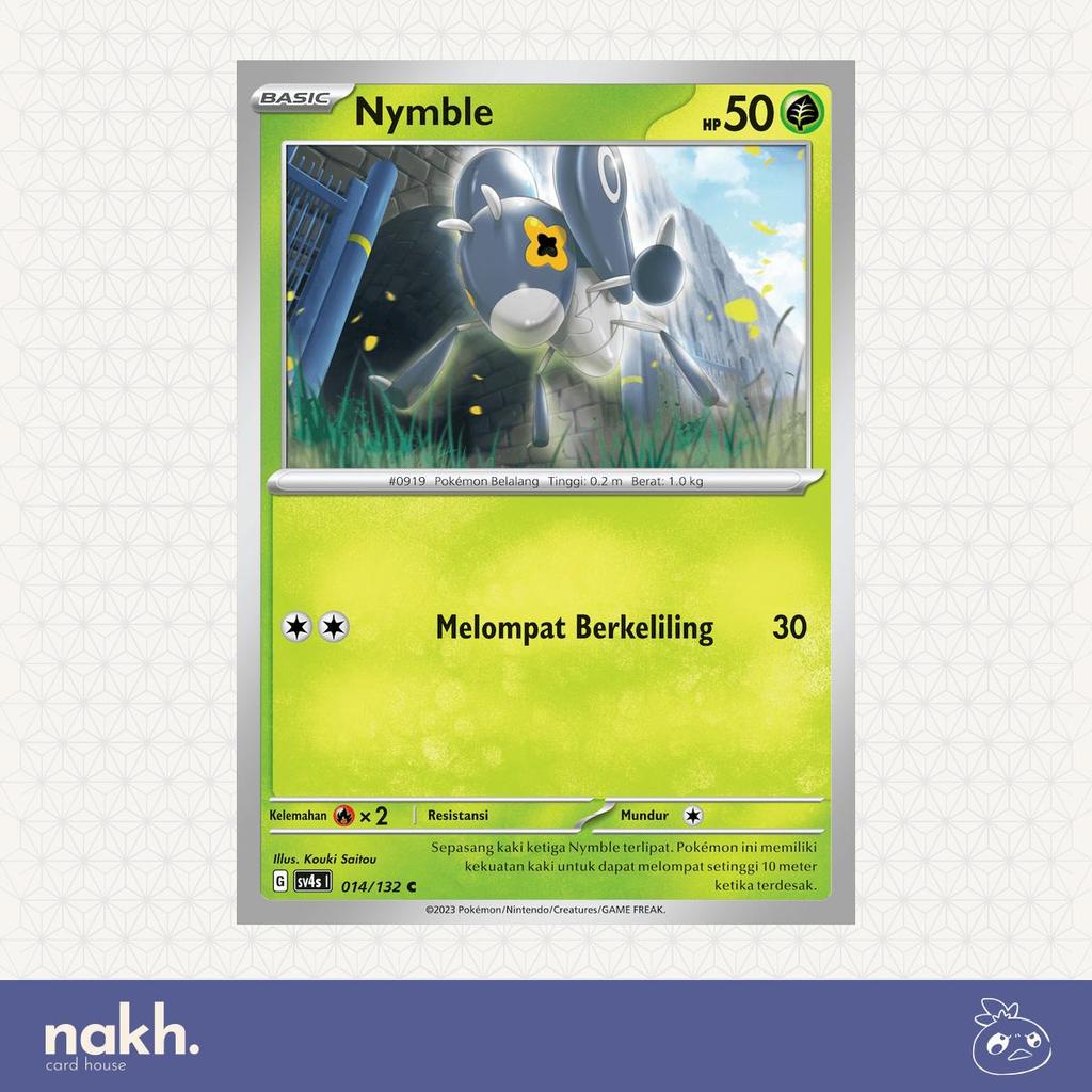 Kartu Pokemon TCG Indonesia Pertemuan Paradoks sv4s 014/132 Nymble