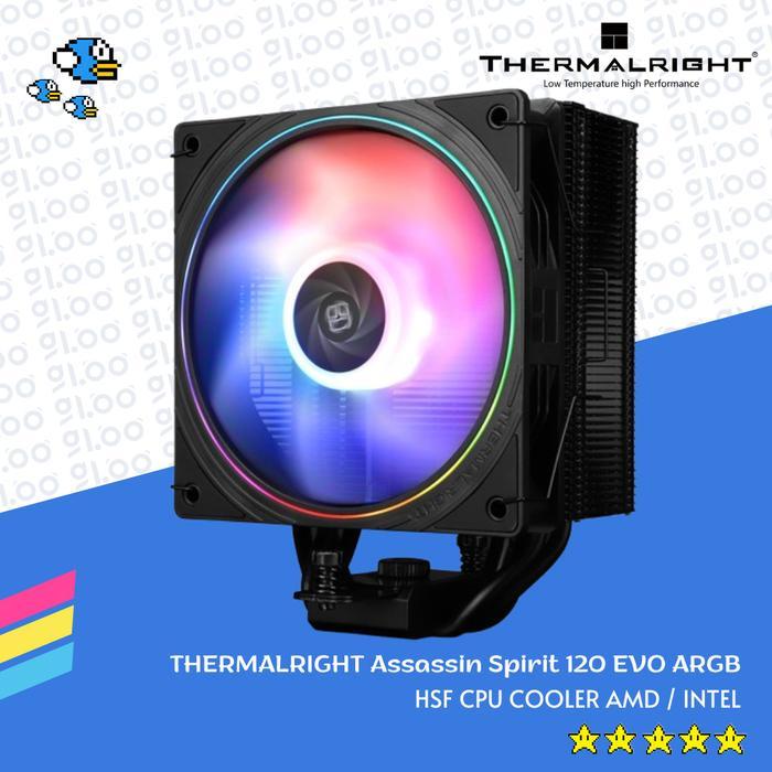 THERMALRIGHT Assassin Spirit 120 EVO Black ARGB HSF CPU Cooler intel / AMD