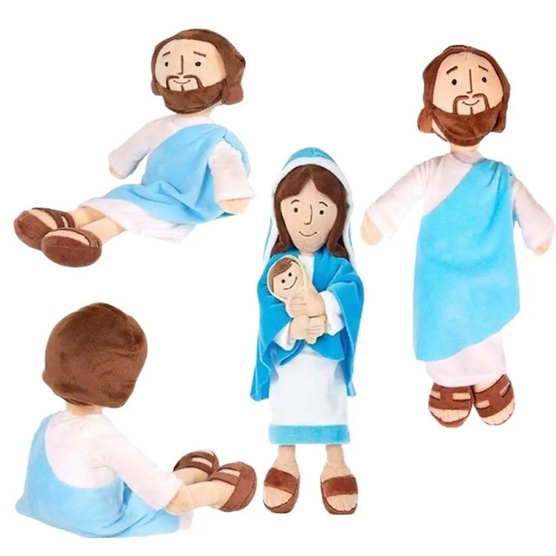 Christ Religious Home Decoration Virgin Mary Educational Doll Virgin Mary Plush Toy Plush Pillow
