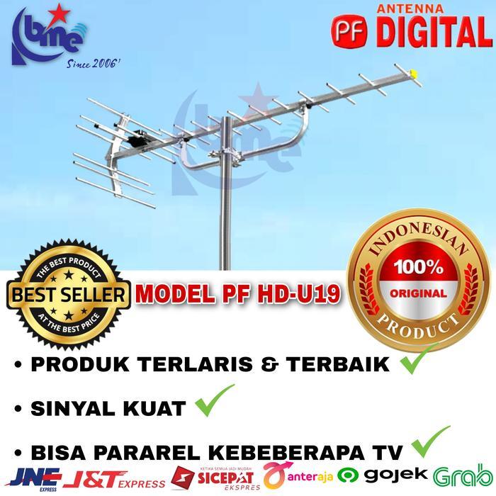 Promo Antena Tv Digital Pf Hd-U19 Full Alumunium Sinyal Kuat