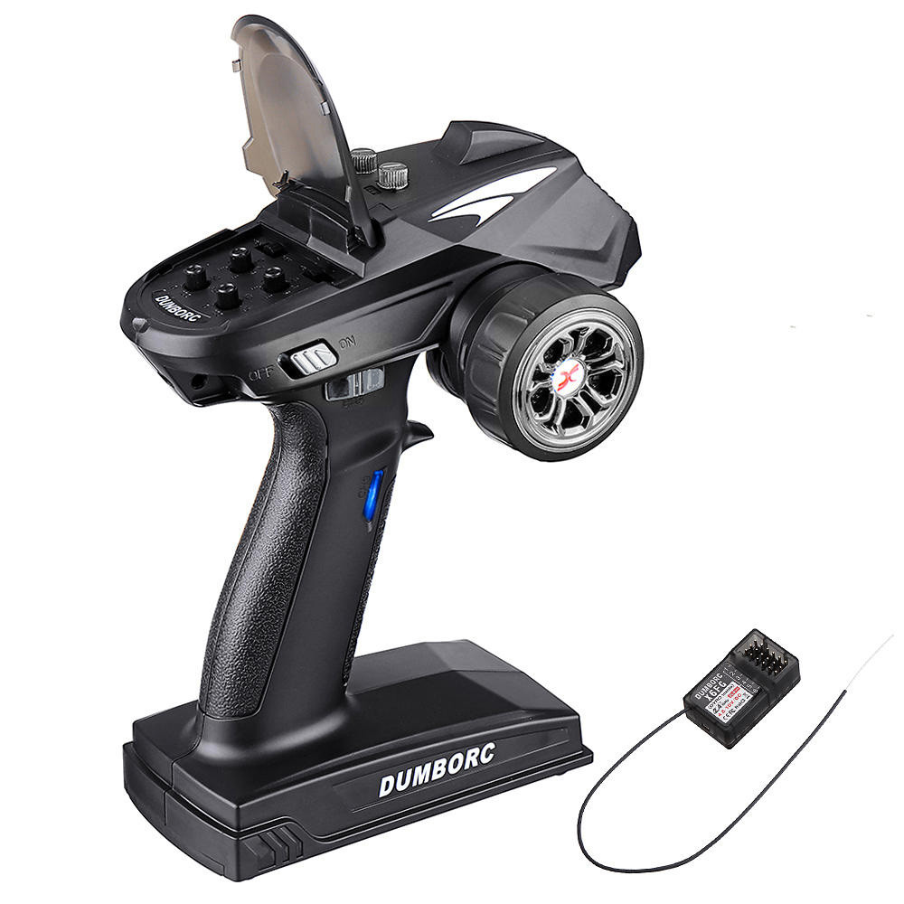 PROMO  DumboRC X6 RC Transmitter 2.4G 6CH with X6FG / X6F/ X6DC / X6DCG Receiver for Rc Car Boat Tan