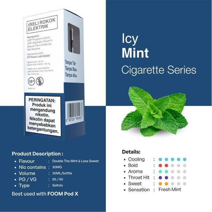 FOOM ICY MINT / MINT SHIVER 30ML 30MG BY FOOM LAB