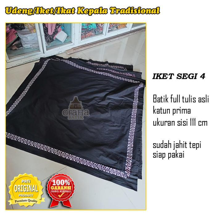 ORIGINAL Iket Udeng Ikat Kepala Segiempat Segi 4 Batik Bakaran Baju APati READY STOCK