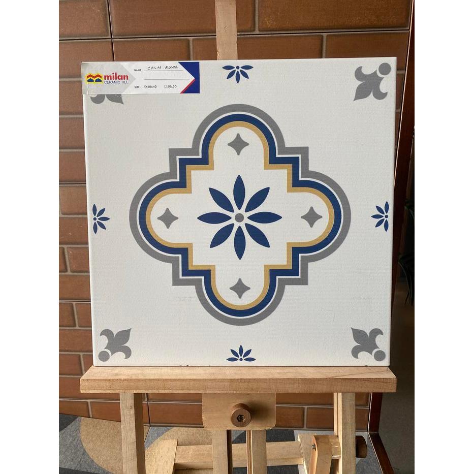 aiw25l- Milan Calm Royal 40X40 Keramik Motif Tegel
