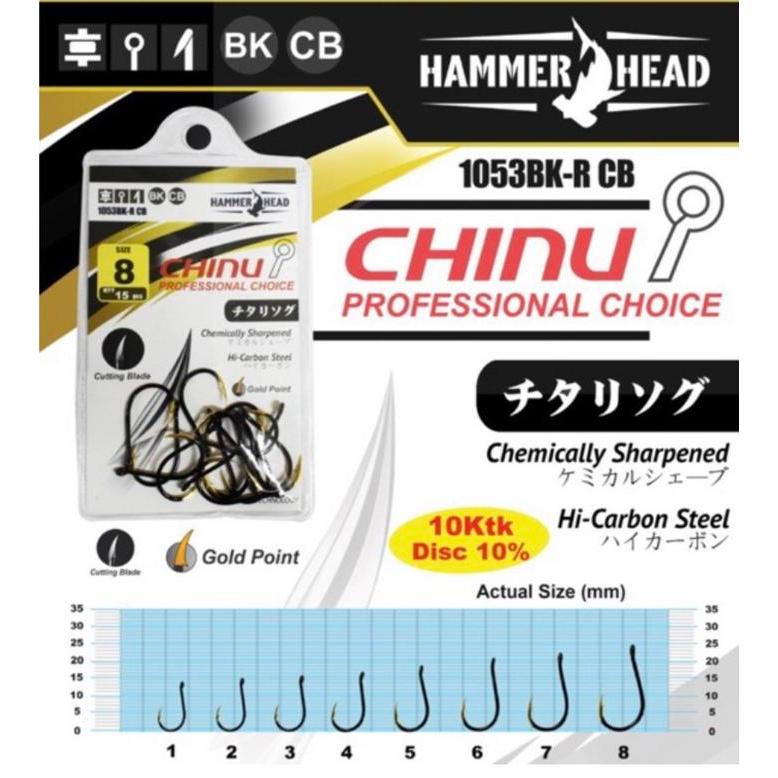 Mata Kail - Pancing hammerhead chinu gold point