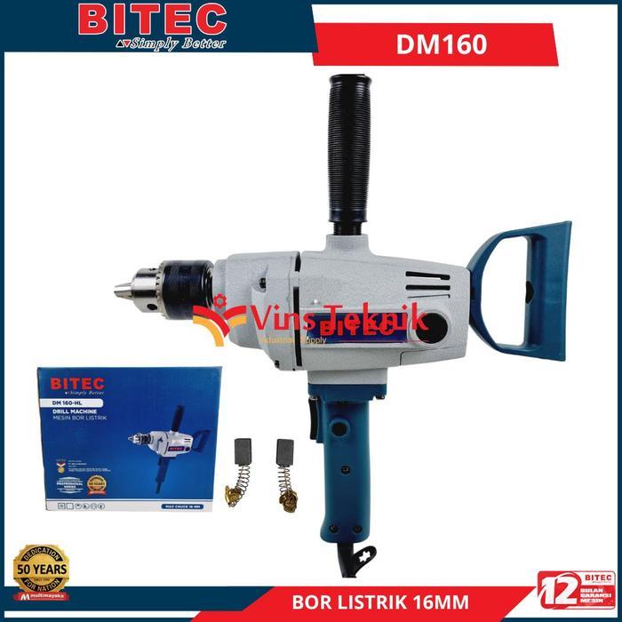 BITEC DM 160 Mesin Bor Listrik Electric Drill 16mm 750Watt DM160