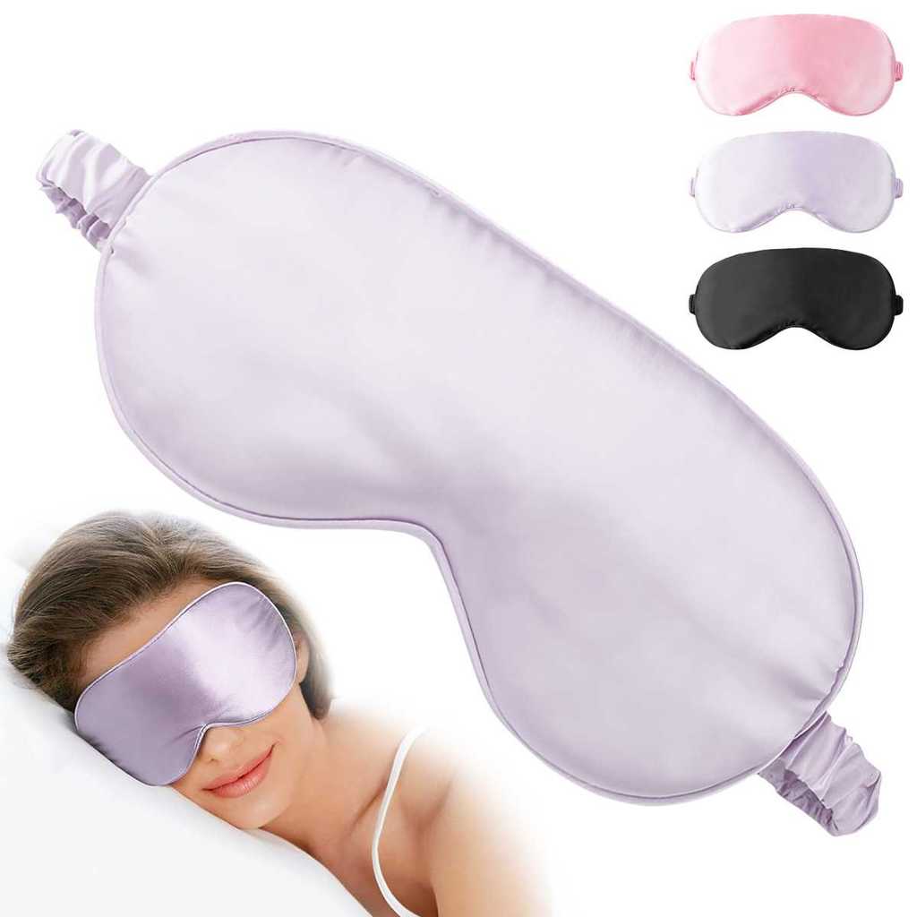 1 Pc Comfortable Fabric Silk Eye Mask Soft Silk Sleeping Eye Mask Natural Mulberry Silk Super Soft