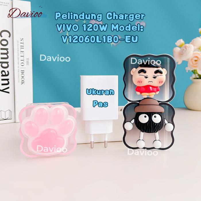 Pelindung Charger VIVO 120W Set 5 Item Paket Cover Pelindung Kepala Charger & Kabel Untuk Charger