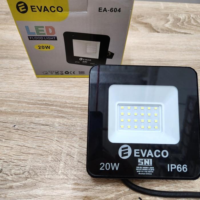 Sale Lampu Sorot Led 20W / Lampu Tembak Led 20 Watt Evaco Sni Ip66