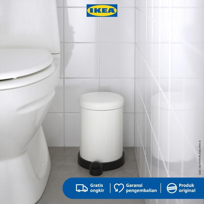 Ikea Toftan Tempat Sampah Minimalis Putih 4L Plastik