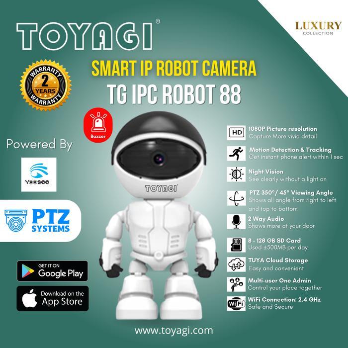 DISKON TOYAGI Smart IP ROBOT Cra CCTV Wifi IoT IPC Robot 88 READY STOCK