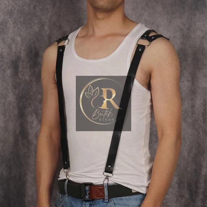 BUTIK RINDU (DAMAR) BodyBelt harness Strap belt ikat pinggang sabuk outfit pria kekinian aksesoris