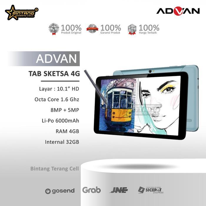 akseso- Advan Tablet Sketsa (Tab+Cover+Stylush Pen)