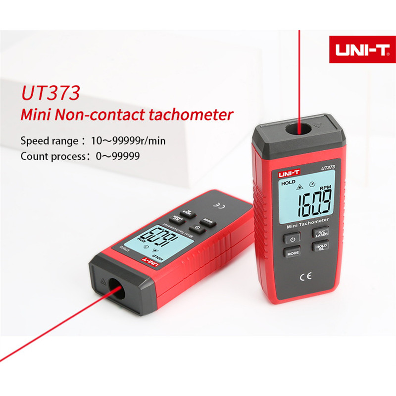 - Uni-T Ut373 Mini Digital Laser Tachometer Non-Contact Universal 99999