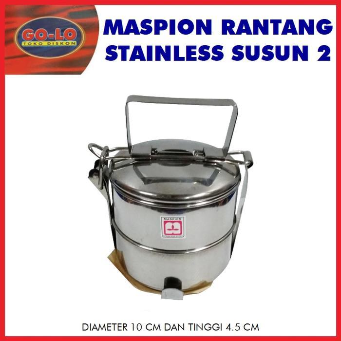 Maspion rantang stainless susun 2/Rantang stainless Maspion 10cm