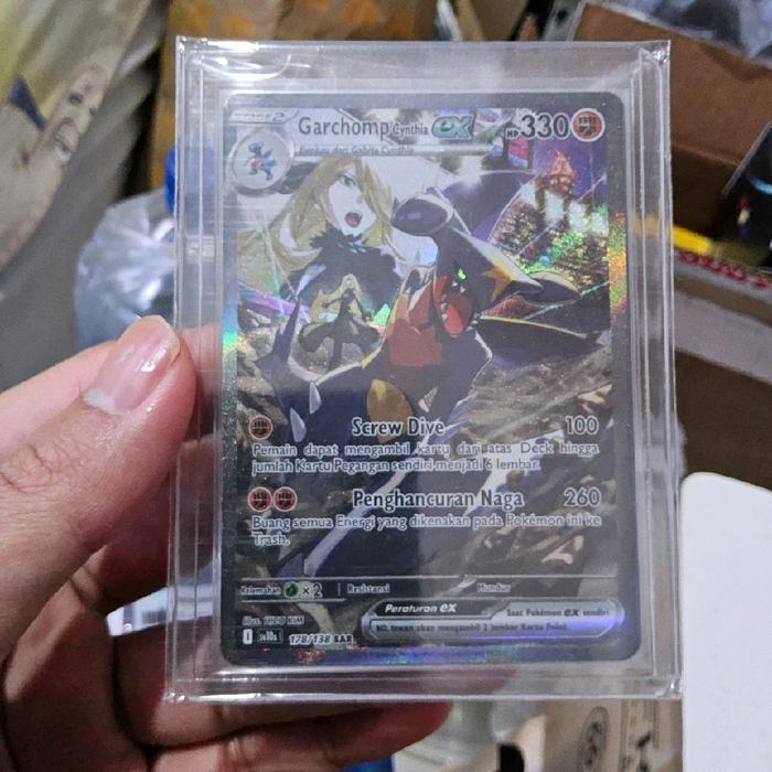 Garchomp Cynthia ex Kehadiran Juara SV10S Pokemon tcg Indonesia SAR SR RR