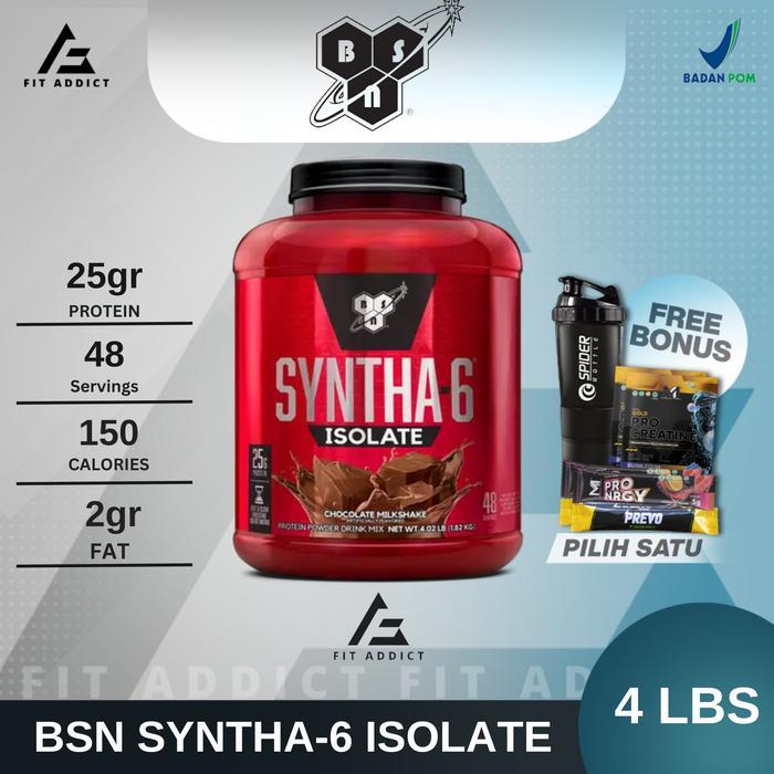 a5aa- Bsn Syntha-6 Isolate 4 Lbs 4 Lb 4Lbs 4Lb Whey Protein Isolate Syntha6
