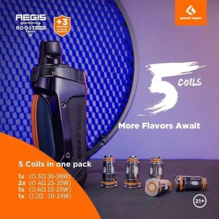 AEGIS BOOST LUXURY EDITION 40W 5 COILS BY GEEKVAPE