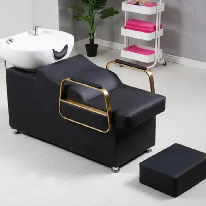 Washback Salon Kursi Cuci Rambut Kursi Creambath - Hitam