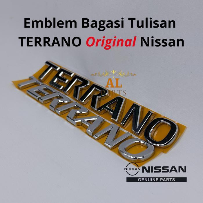 Nissan Emblem Bagasi Tulisan Terrano Original Chrome Untuk Nissan Terrano Garansi Uang Kembali Jika
