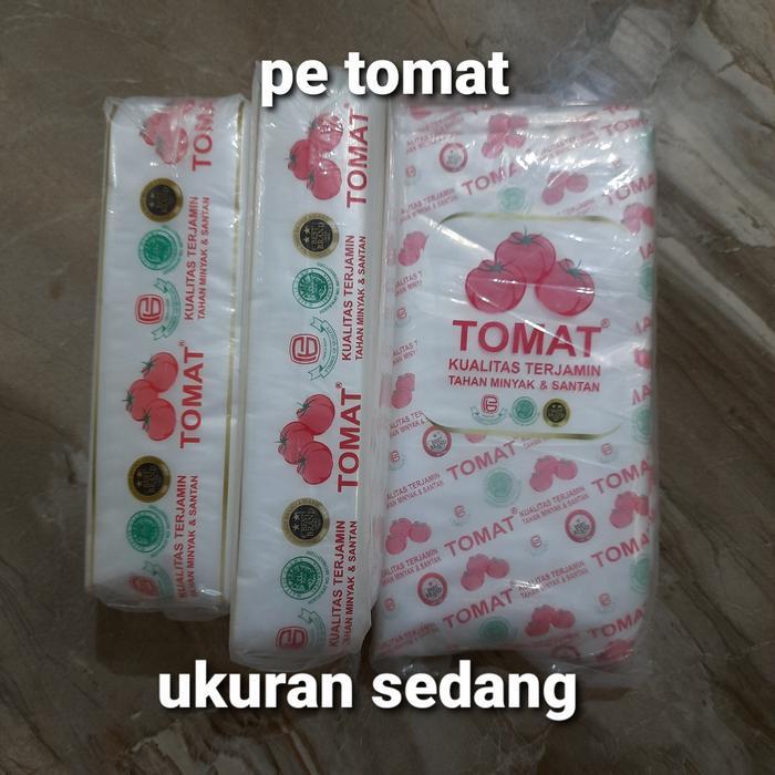 klpu- Plastik Es Pe Tomat Uk.7X20,8X20,8X25,9X20,9X25 (Per Kg) Isi 4Pak