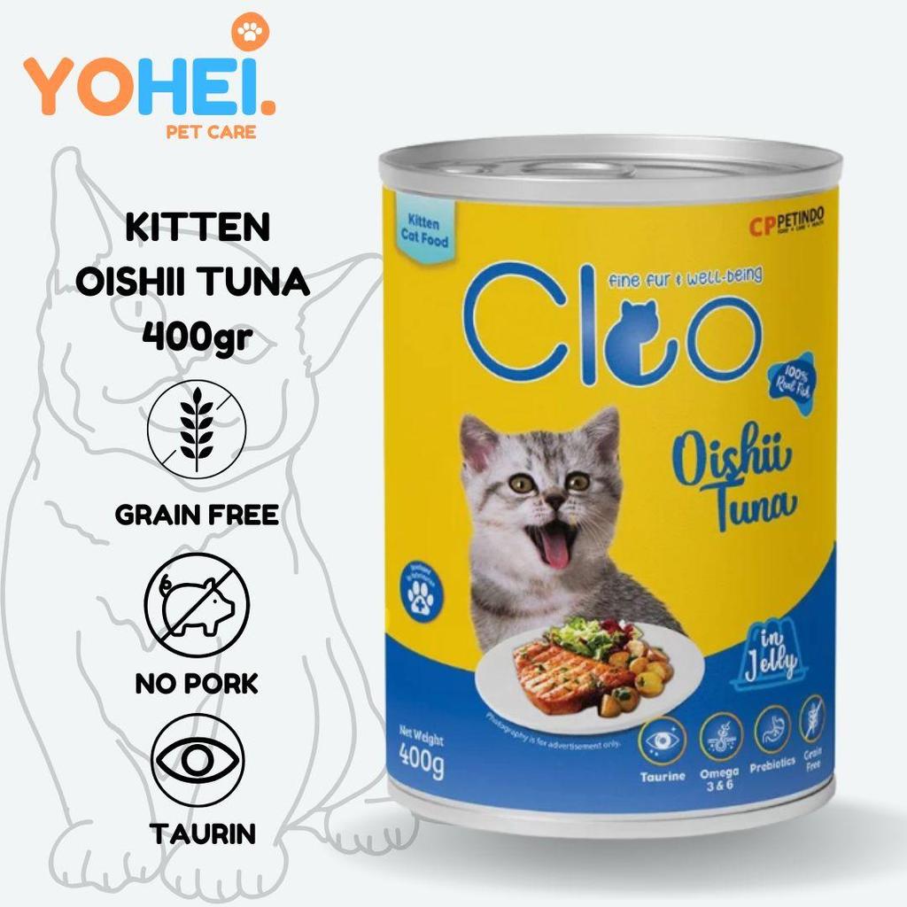 Cleo Kitten Oishii Tuna Jelly Kaleng 400gr