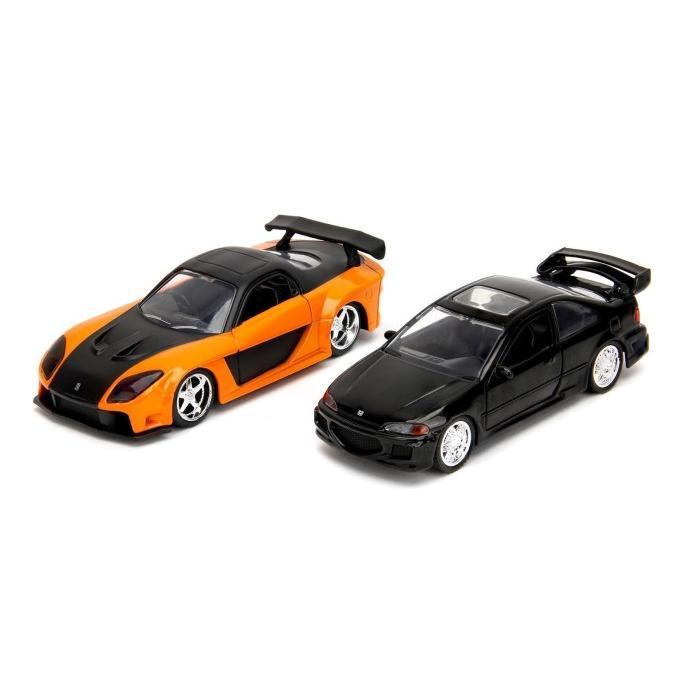 Jada 1:32 - Fast & Furious Twin Pack Honda Civic EJ1 & Mazda RX-7