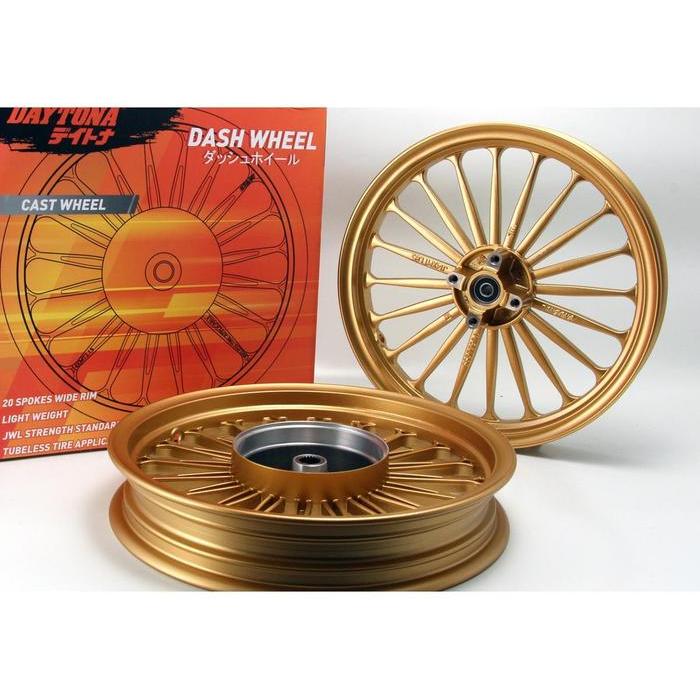 Dash Wheel Velg Daytona,,Beat,Beat fi,Beat ESP,Scoopy,Vario110, (GOLD)