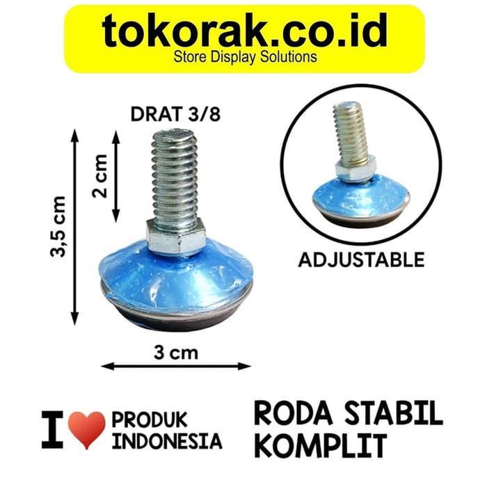 KAKI MEJA ADJUSTER POLOS - KAKI STABIL KURSI - KAKI ADJUSTABLE