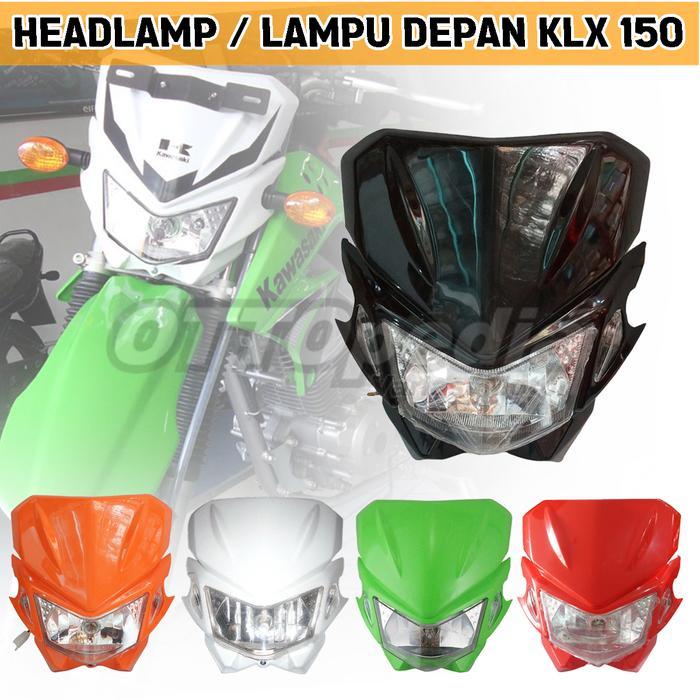@#@#@#] Headlamp KLX150 Batok Reflektor Lampu Depan Kawasaki KLX 150 + Lampu Bohlam Sein