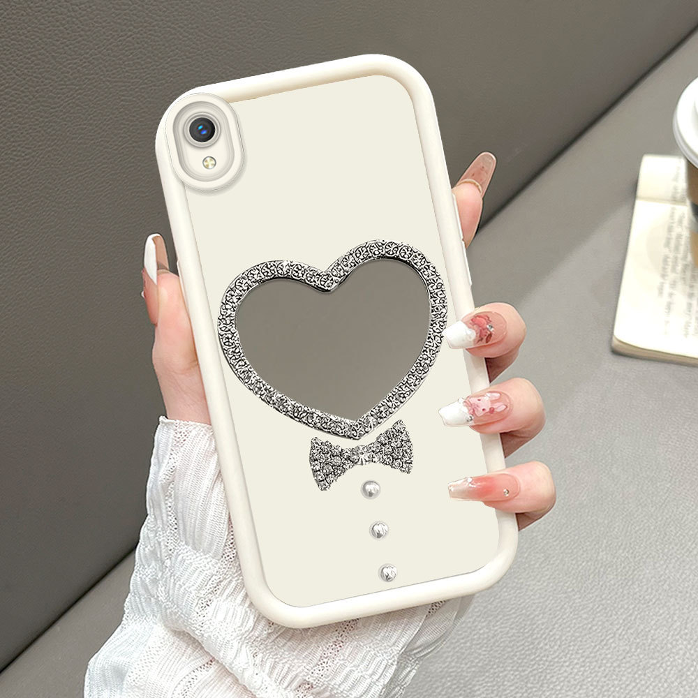 Casing Hp Untuk VIVO Y1S Y91C Cermin Softcase Case Phone Kesing Love 1527 JZ