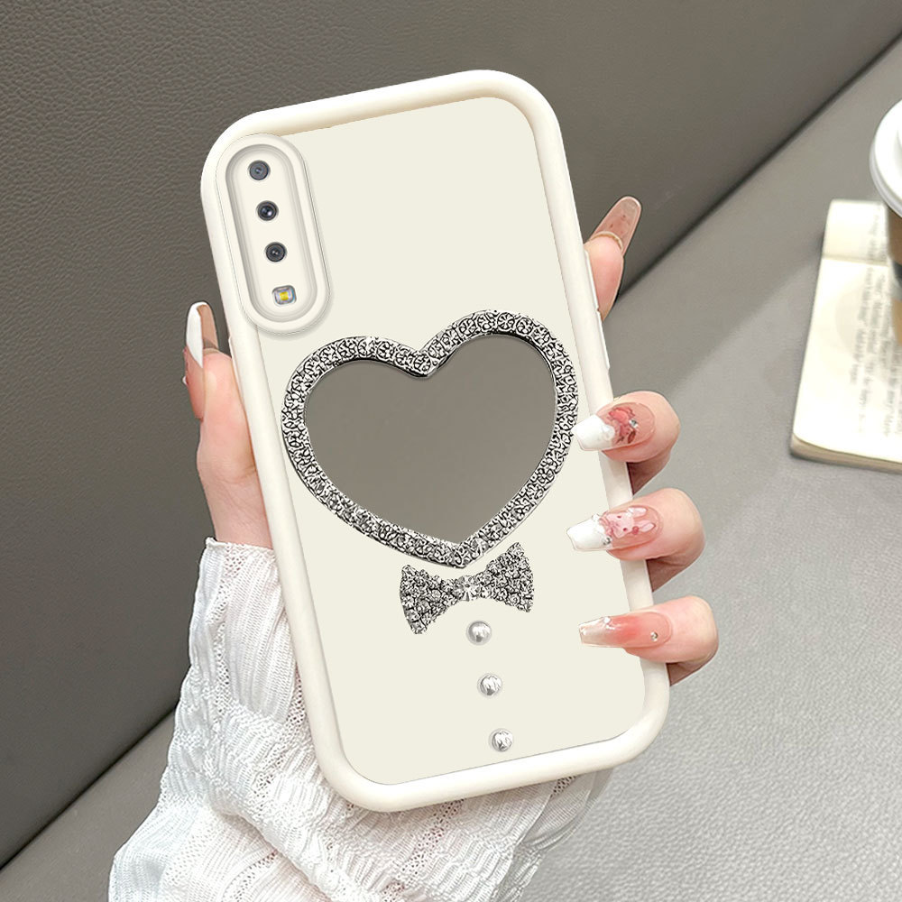 Casing Hp Untuk Compitable With Samsung Galaxy A7 2018 A750 Cermin Softcase Case Phone Kesing Love 1