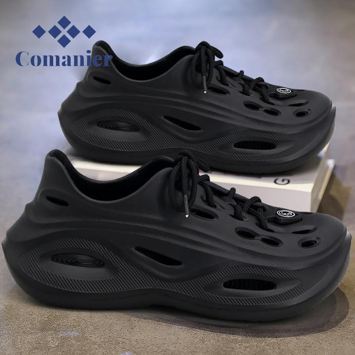 Comanier Sandal Pria Baim Kekinian Tinggi Sandal Slop Pria Sepatu Sandal Slide Anti Licin