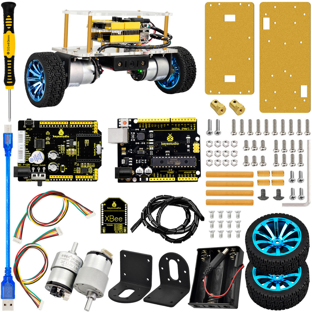Keyestudio DIY Programmable Balance Robot Car Kit For Arduino UNO Robot Self-balancing Car DIY