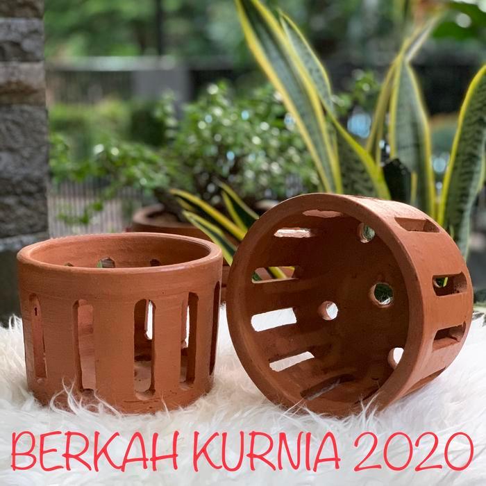 MURAH  Pot Teracotta Anggrek D15 Pot Tanah Liat Anggrek D15 Pot Gerabah D15 Premium