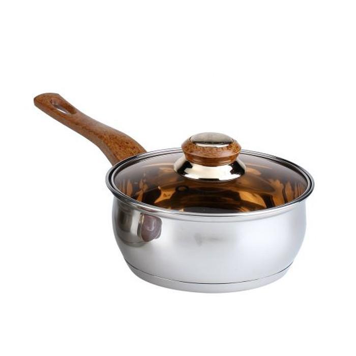 neys- Panci Stainless Steel + Tutup Kaca Satuan Oxone 18Cm