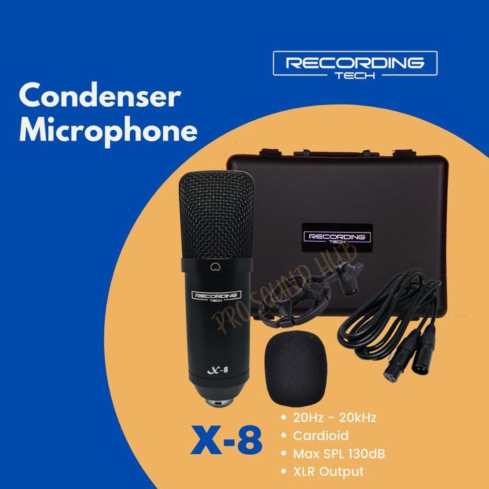 PROMO Recording Tech X-8 X8 Mic Condenser Microphone Phantom RecordingTech