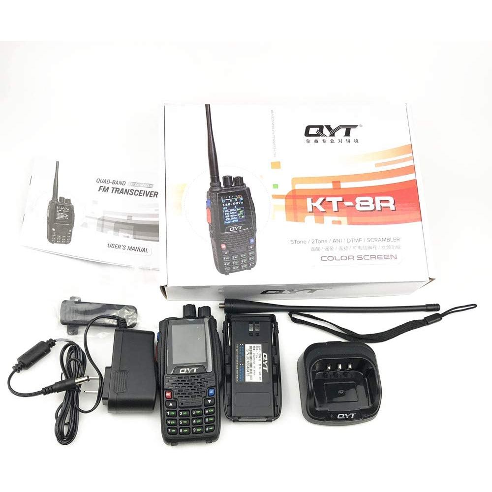 Qyt Kt-8R Quad Band Two Way Radio 5W Color Display Transceiver