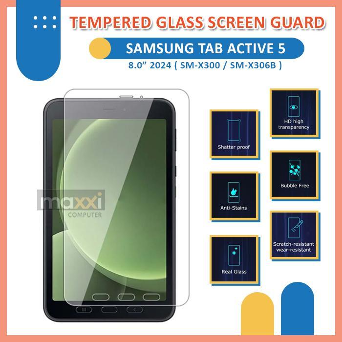 Stok Baru Samsung Galaxy Tab Active 5 Active5 Tablet 8 8.0 Inch 2024 Clear Tempered Glass Screen