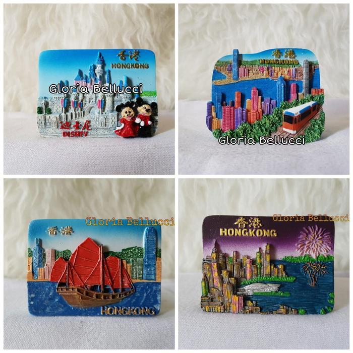 SOUVENIR MAGNET KULKAS HONGKONG DISNEYLAND CHINA