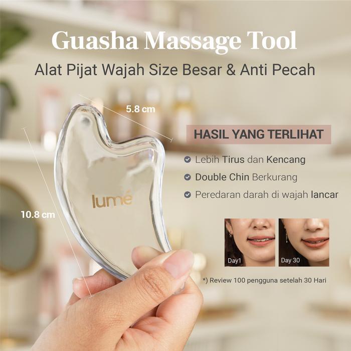 yx3w9- Lume Guasha Massage Tool (Mengencangkan & Meniruskan Wajah)