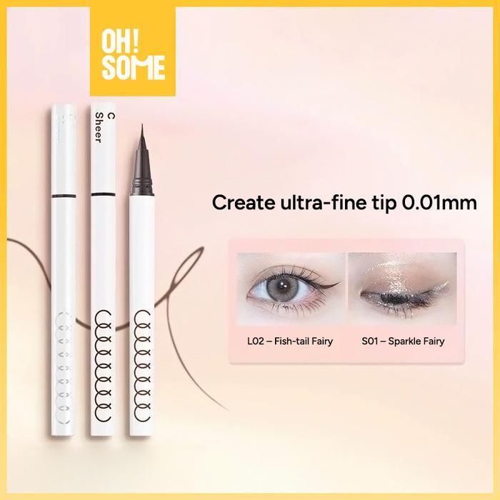 BYDC- Ohsome - Ccsheer Drama Girl Eyeliner L01 0.55Ml /Pensil Eyeliner /Sensasi Berlian