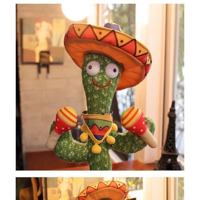 Tiktok Mainan Boneka Kaktus Joget Cactus Dance Dancing Bicara Goyang
