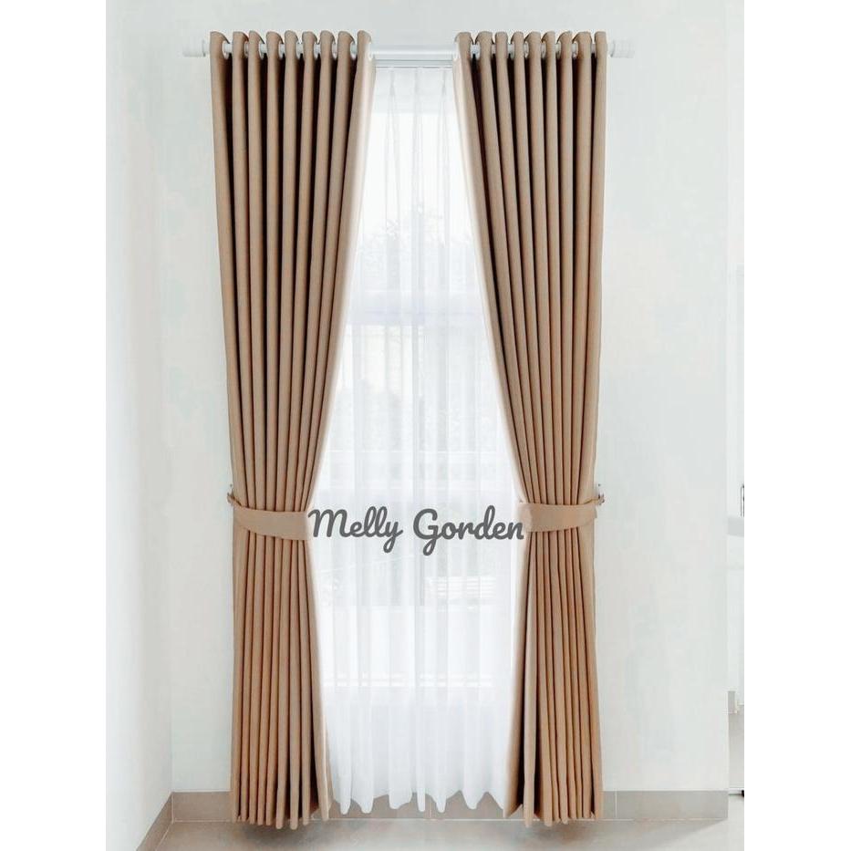 FMLY- Gorden Blackout Polos 150 X 200 Cm Tinggi 2 Meter Minimalis Premium