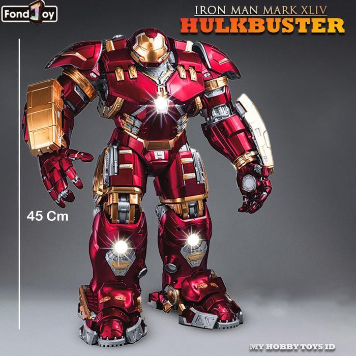 SALE ORIGINAL FIGURE HULKBUSTER BESAR LED SERIES IRON MAN MARK 4 MODEL KIT READYY