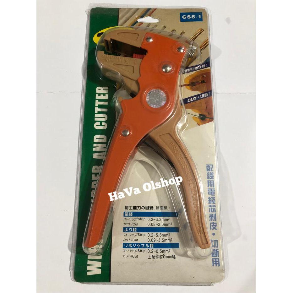 Tang Potong Dan Kupas Kabel (2In1)