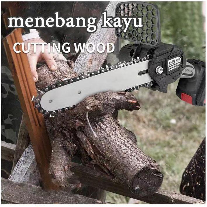 CHAINSAW GERGAJI LISTRIK CORDLESS RANTAI ELEKTRIK MINI 9900VF 6/4 INCH GERINDA TANGAN PORTABLE