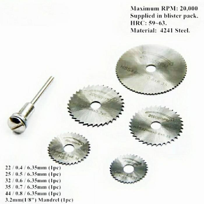 MATA GERGAJI POTONG MINI SET, SET MATA GERGAJI BOR