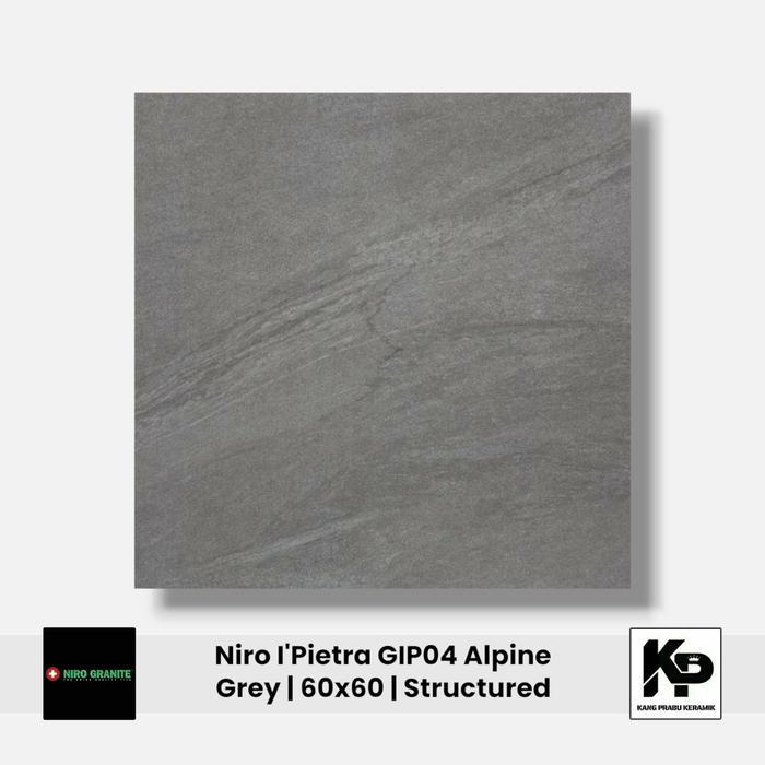 Granit NIRO GRANITE I'Pietra GIP04 Alpine Grey Structured 60x60 Cm