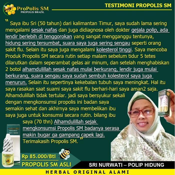 ORIGINAL Propolis Sm Untuk Radang Hidung, Rhinitis, Bersin Bersin, Alergi, Hidung Mampet, Sinusitis